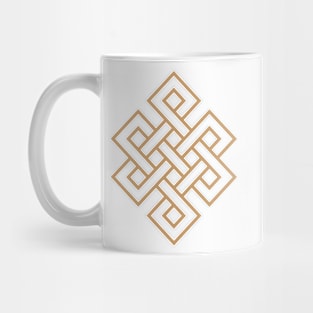 Tibetan Knot Gold Mug